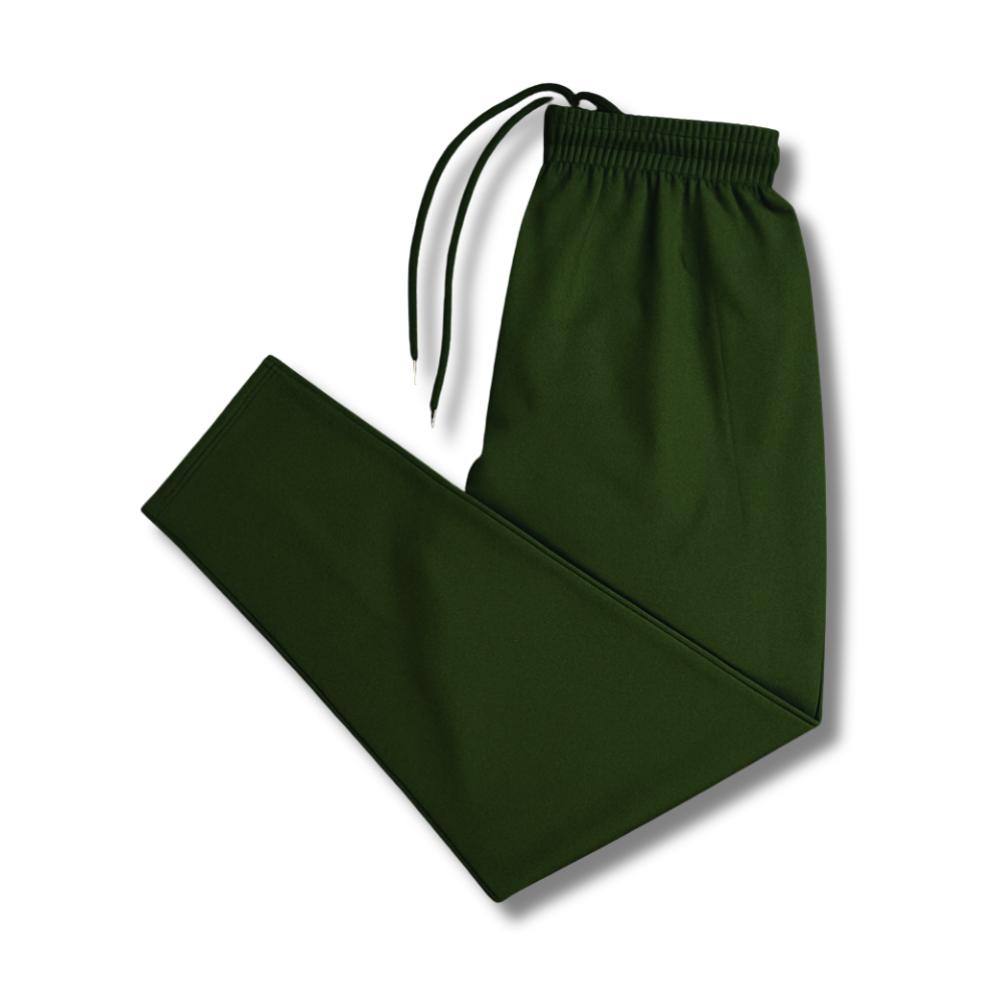 4.jpg Cotton Trouser - Deep Olive - Image 1
